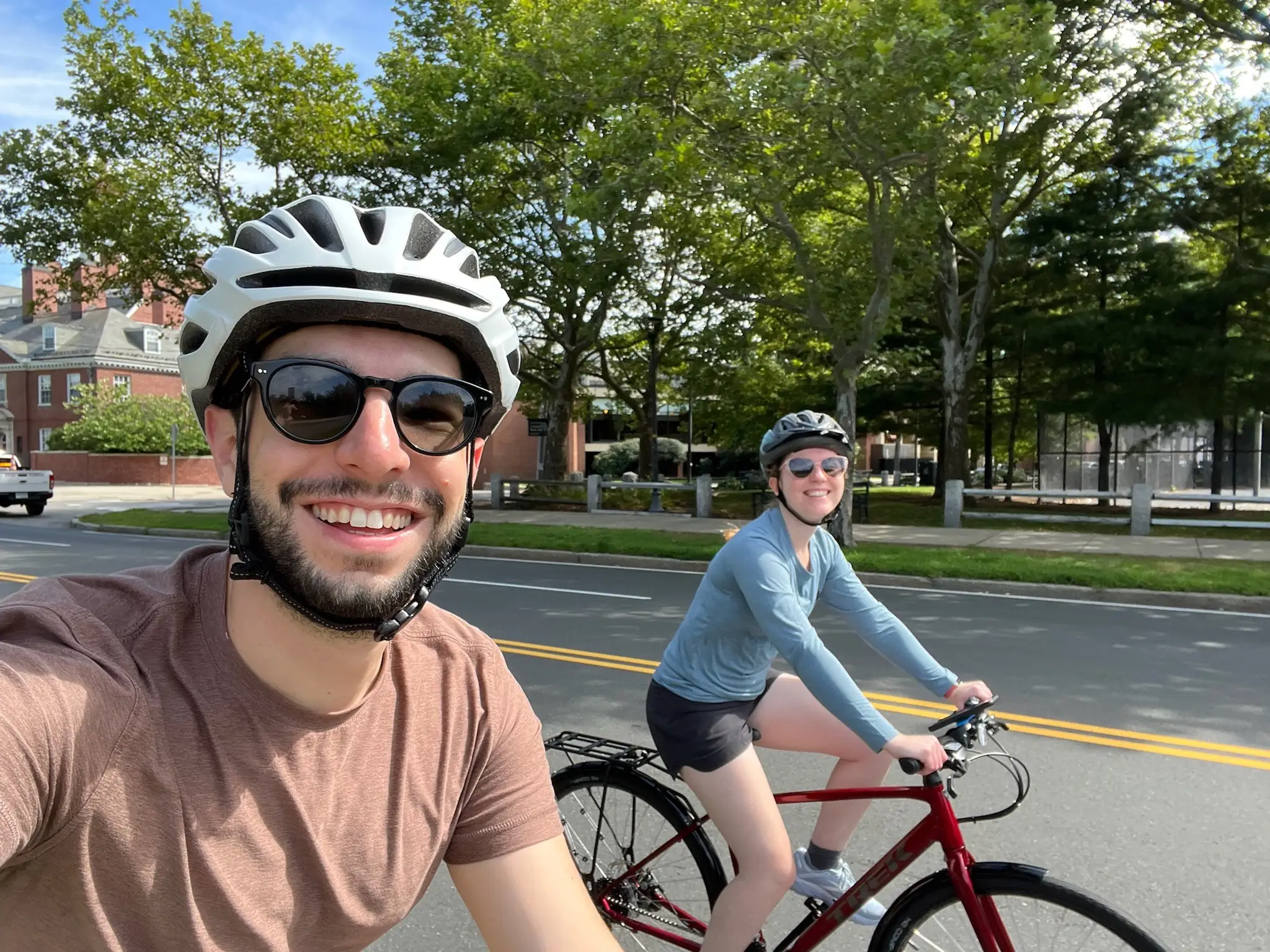 Biking together